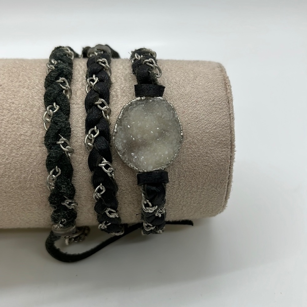 New Nina Nguyen wrap bracelet with white Druzy